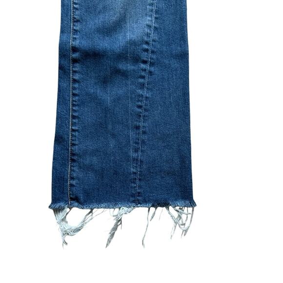 Pilcro cropped high rise flare jeans blue denim size women’s 28 - Picture 4 of 7